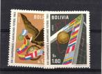 postzegels bolivie luchtpost nrs 228/29 xx, Timbres & Monnaies, Timbres | Amérique, Amérique du Sud, Envoi, Non oblitéré