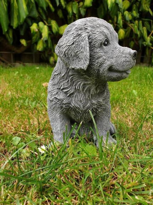 Golden Retriever puppy , sjaak, Antiquités & Art, Art | Sculptures & Bois, Enlèvement ou Envoi