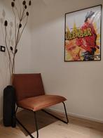 Cognac fauteuil, Ophalen of Verzenden, Zo goed als nieuw