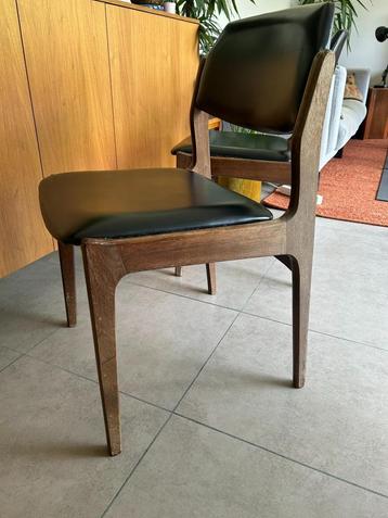 Vintage eetkamerstoelen, Huis en Inrichting, Stoelen, Ophalen, Gebruikt, Hout, Vier
