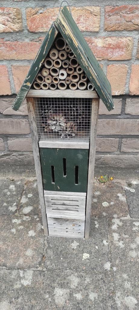 Groot insectenhotel voor verschillende bewoners, afm. :65x21, Tuin en Terras, Tuinwanddecoratie, Zo goed als nieuw, Ophalen