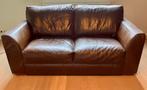 Echt lederen 2-zit en 3-zit, Huis en Inrichting, Ophalen, Gebruikt, Klassiek, Rechte bank
