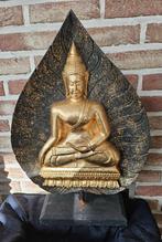 Houten Boeddha, Huis en Inrichting, Woonaccessoires | Boeddhabeelden, Ophalen of Verzenden, Zo goed als nieuw