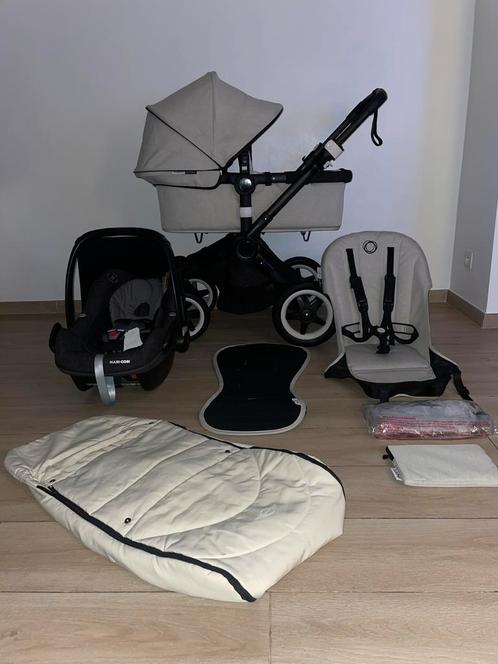 Bugaboo Buffalo 4 Mélangé with kinderwagen 3-in-1 Complete, Kinderen en Baby's, Buggy's, Zo goed als nieuw, Ophalen of Verzenden