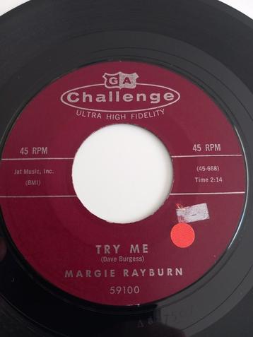 MARGIE RAYBURN. TRY ME. POPCORN OLDIES USA 45T, Enlèvement ou Envoi, Comme neuf