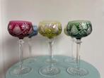 Set van 6 kristallen glazen van Val Saint-Lambert, Antiquités & Art, Antiquités | Verre & Cristal, Enlèvement ou Envoi