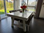 Houten tafel 220x100, Huis en Inrichting, Tafels | Eettafels, Ophalen, Zo goed als nieuw