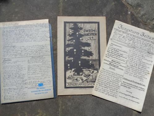 WO 1 , drie uitgaven van het Jungsturmregiment , 1916, Verzamelen, Militaria | Algemeen, Landmacht, Boek of Tijdschrift, Ophalen of Verzenden