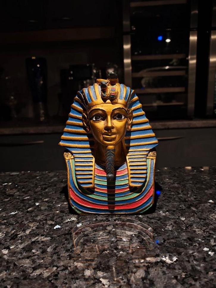 Buste van farao Toetanchamon — handgemaakte reproductie, Antiek en Kunst, Antiek | Woonaccessoires, Ophalen