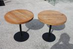 tables de restauration en chêne, Métal, 50 à 100 cm, Rond, 50 à 100 cm