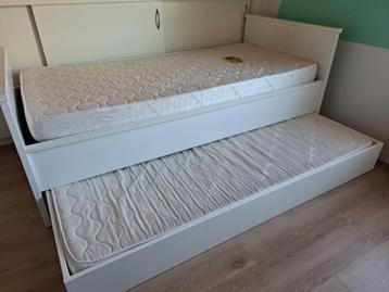 MOET WEG Wit eenpersoonsbed met bedlade (incl lattenbodems) beschikbaar voor biedingen