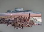 Acryl landschap new York in vijf panelen., Ophalen of Verzenden
