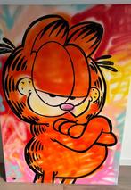 Garfield de l'artiste Gunnar Zyl 100 cm x 70 cm, Antiquités & Art, Art | Peinture | Moderne, Enlèvement ou Envoi