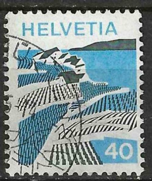 Zwitserland 1973 - Yvert 938 - Landschappen (ST), Timbres & Monnaies, Timbres | Europe | Suisse, Affranchi, Envoi