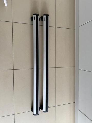 Dakdragers Thule wingbars + Thule 753, Enlèvement, Comme neuf