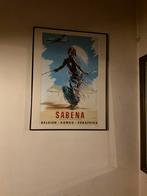 Promo SABENA, Collections, Posters & Affiches, Comme neuf, Publicité, Enlèvement, Avec cadre