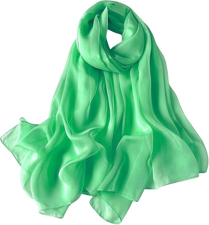 stola lichtgroen - stola chiffon, Kleding | Dames, Mutsen, Sjaals en Handschoenen, Nieuw, Sjaal, Ophalen of Verzenden