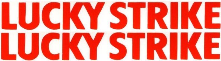 Lucky Strike sticker set #2, Motoren, Accessoires | Stickers, Verzenden