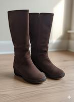 Bottes Chaudes et confortables en Daim 36 1/2, Enlèvement ou Envoi, Brun, Porté, Bottes hautes