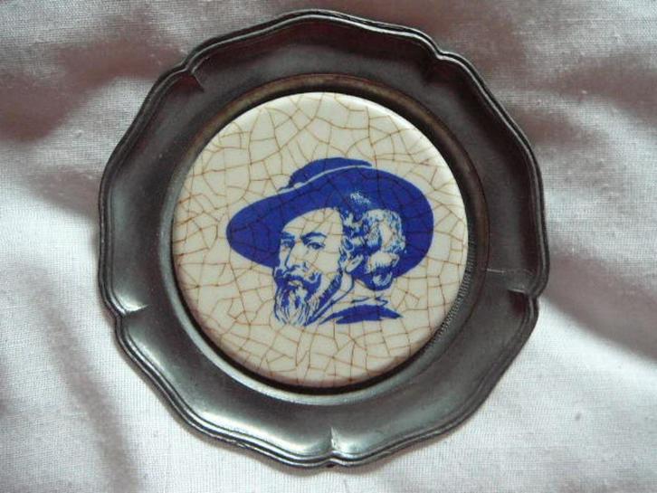tinnen (? ) onderzetter Rubensbier, Verzamelen, Biermerken, Nieuw, Viltje(s), Overige merken, Ophalen of Verzenden