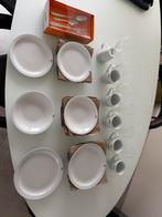 24 delig servies Cosy & Trendy met glas en bestek, Ophalen, Nieuw, Porselein, Effen