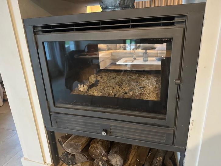 Insert à bois double face, Huis en Inrichting, Haarden, Gebruikt, Houthaard, Ophalen