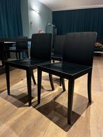 Ligne Roset Zwarte Ebenhoutkleur Eettafel stoelen 8 stuks, Maison & Meubles, Chaises, Ligne Roset stijlvol tijdloos., Enlèvement