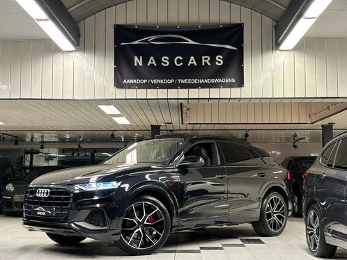 Audi Q8 3.0TDI50 Full S-Line Pano Full Black 2019, Auto's, Audi, Bedrijf, Te koop, Q8, 360° camera, 4x4, ABS, Achteruitrijcamera