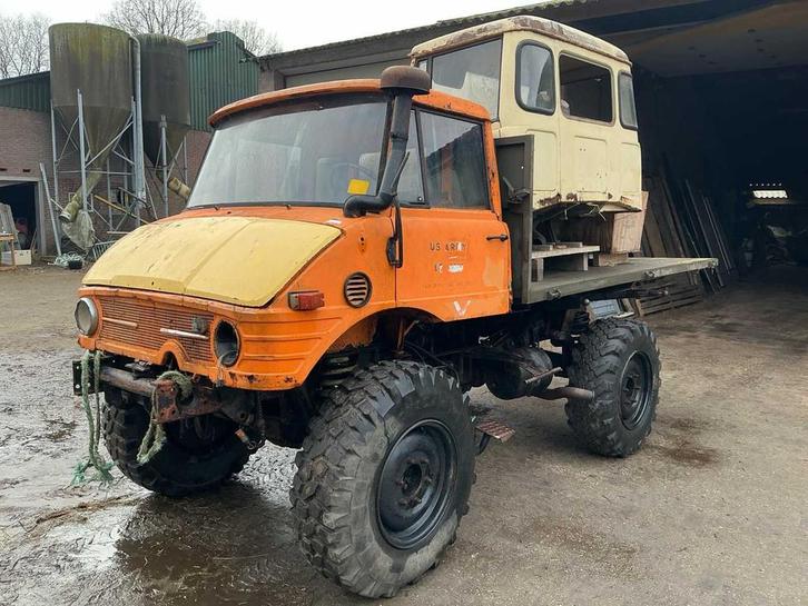 1977 Mercedes Benz Unimog 406 Vierwielaangedreven landbouwtr, Zakelijke goederen, Landbouw | Tractoren, Overige merken, Gebruikt
