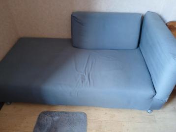 zetel/bed grijs, Enlèvement, Comme neuf