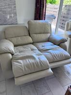 Fauteuil Château d'Ax leer Family beige 3 pl+2pl, Ophalen, Gebruikt, Leer