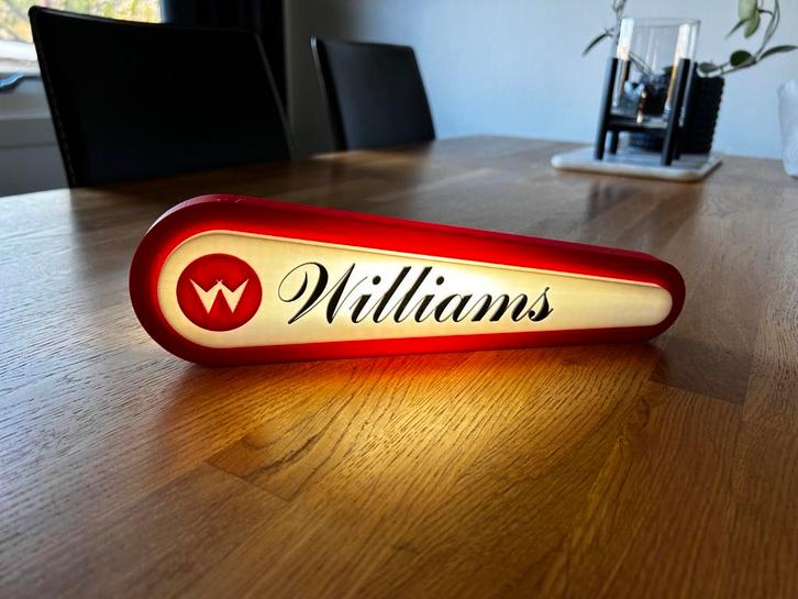 Prachtig Williams of Bally pinball reclamebord XXL, Verzamelen, Merken en Reclamevoorwerpen, Nieuw, Reclamebord, Ophalen of Verzenden