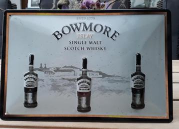 Reclamebord van Bowmore Scotch Whisky in reliëf-30 x 20cm