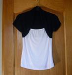 Zwart wit T-shirt met bolero Maat S-M, Kleding | Dames, Ophalen of Verzenden
