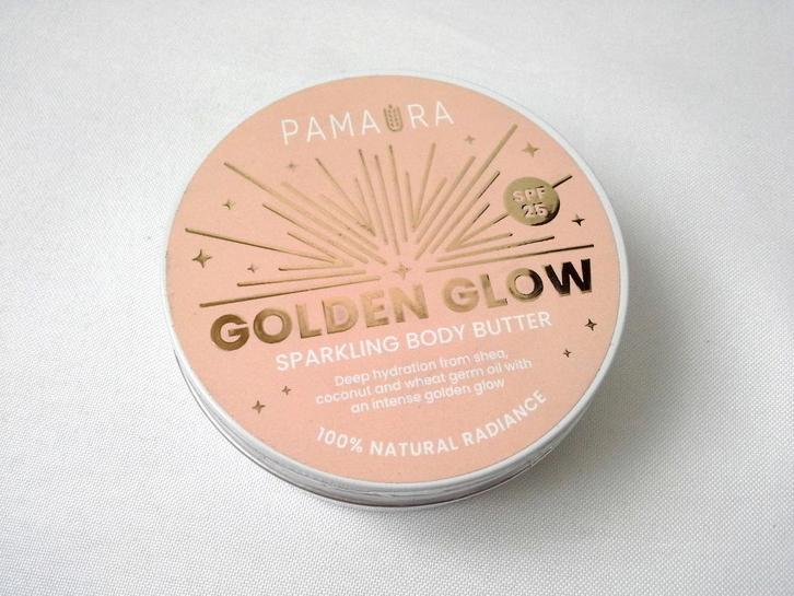 Beurre corporel Pamaura - Golden glow sparkling body butter, Handtassen en Accessoires, Uiterlijk | Lichaamsverzorging, Nieuw