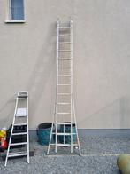 Aluminium schuifladder, Doe-het-zelf en Bouw, Ladders en Trappen, Ladder, Gebruikt, Opvouwbaar of Inschuifbaar, 4 meter of meer