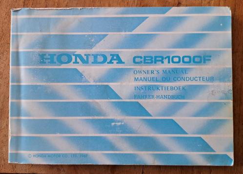 Honda CBR1000F handleiding - Instructieboekje, Motoren, Handleidingen en Instructieboekjes, Honda, Ophalen of Verzenden