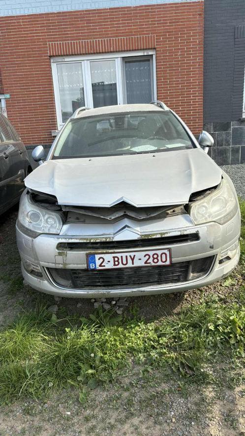 citroen c5, Auto diversen, Ongevalwagen, Citroën, Automaat, Diesel, Break, Zilver of Grijs, Ophalen