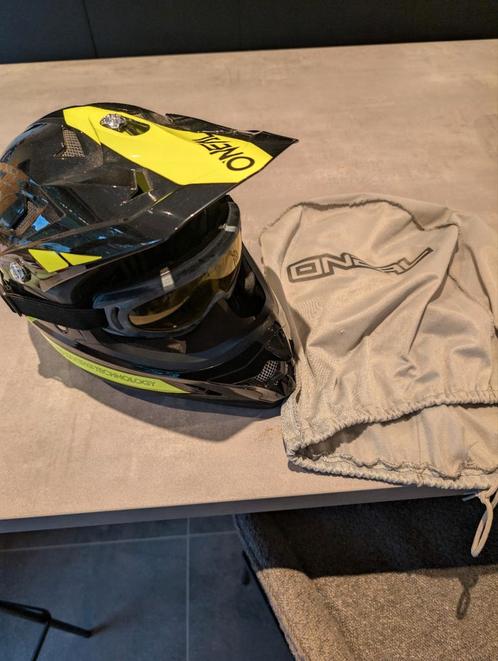 O’Neal MTB Downhill Helm – Backflip (maat L) + Beschermhoes, Fietsen en Brommers, Fietsaccessoires | Fietshelmen, L, Ophalen