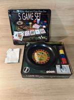 5 Game set - poker Roulette - s6153, Verzenden, Zo goed als nieuw
