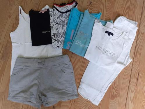 Maat 128 - zomer pakket 6 T-shirts + 2 broekjes, Kinderen en Baby's, Kinderkleding | Maat 128, Zo goed als nieuw, Meisje, Setje