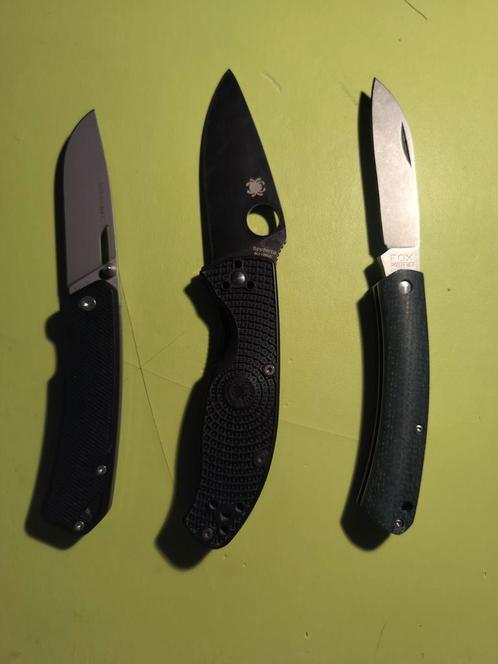 Fox Nauta, Spyderco Tenacious, Solognac Axis, Verzamelen, Overige Verzamelen, Gebruikt, Ophalen
