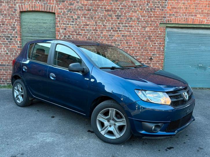 Dacia Sandero, Auto's, Dacia, Bedrijf, Te koop, Sandero, Benzine, Euro 6, Monovolume, 4 deurs, Handgeschakeld, Blauw, Zwart, Stof
