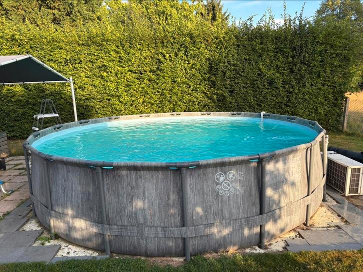 Piscine INTEX PRISM 549x122 cm avec pompe à chaleur, Tuin en Terras, Zwembaden, Zo goed als nieuw, Ophalen
