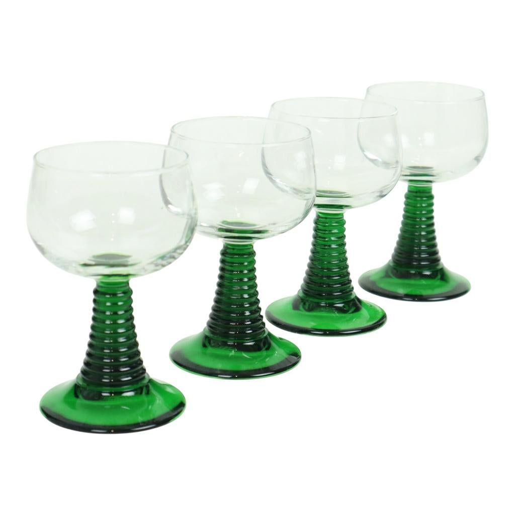 Set van 4 Vintage Luminarc Roemer Wijnglazen Frankrijk, Verzamelen, Glas en Drinkglazen, Zo goed als nieuw, Overige typen, Ophalen of Verzenden