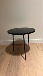 zwart marmeren bijzettafeltje Furnified, Ophalen, Minder dan 55 cm, Rond, Zo goed als nieuw