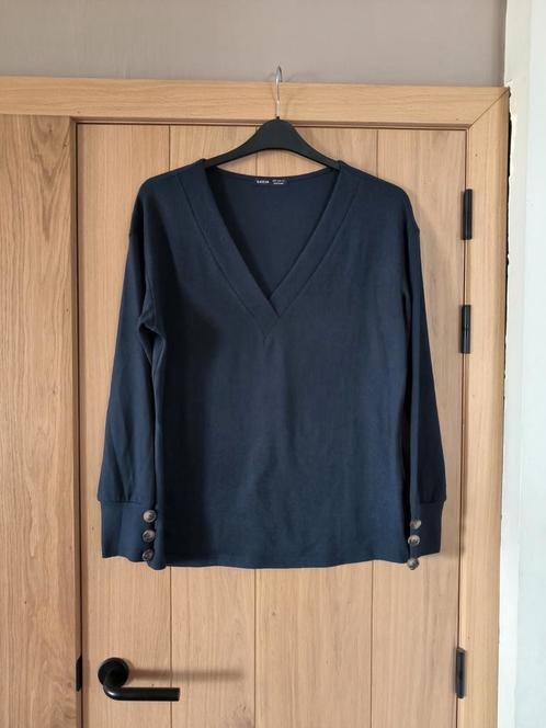 Donker blauwe trui.  Merk shein.  Mt M, Kleding | Dames, Truien en Vesten, Zo goed als nieuw, Maat 38/40 (M), Blauw, Ophalen of Verzenden