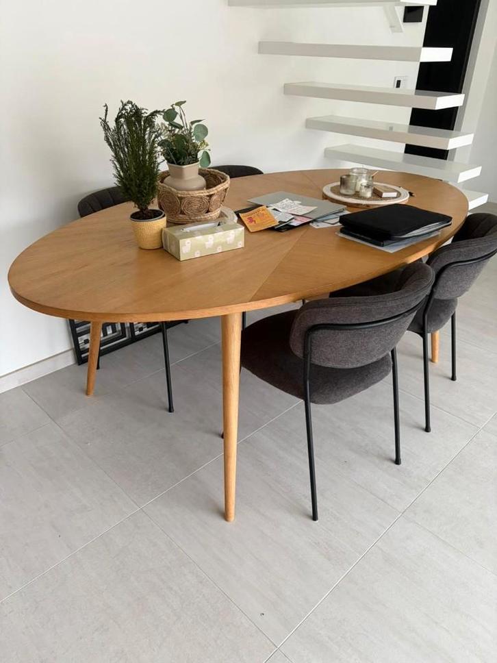 Ovale eettafel voor 8 personen L200, Huis en Inrichting, Tafels | Eettafels, Gebruikt, 100 tot 150 cm, 150 tot 200 cm, Vijf personen of meer