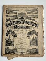 Frans bouwtijdschrift " la construction moderne" uit 1908, Ophalen of Verzenden