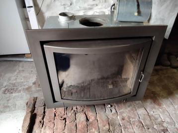 Insert bois, gris anthracite, 16,5 kw, Enlèvement, Utilisé, Bois